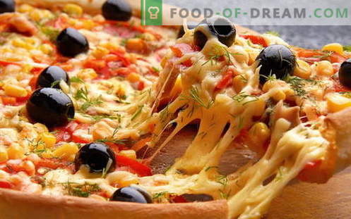 Italienische Pizza kochen und den Kühlschrank befreien